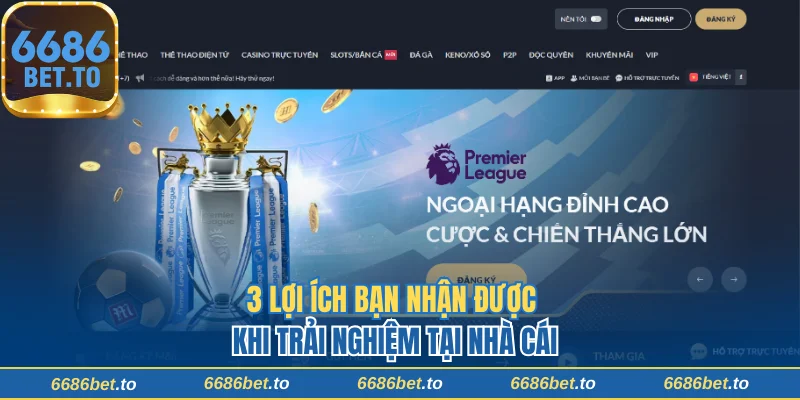 3 lợi ích bạn nhận được khi trải nghiệm tại nhà cái