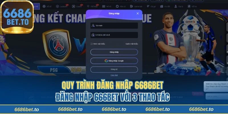 Đăng nhập 6686bet nhanh chóng chỉ với 3 thao tác