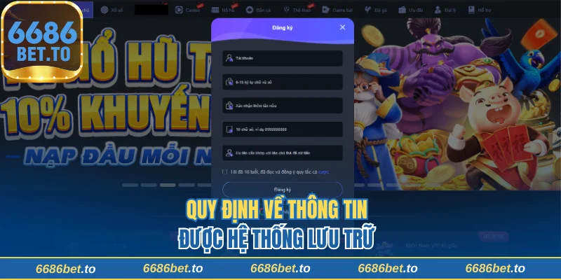 Quy định về thông tin được hệ thống lưu trữ